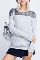  Sequin Sparkle Sweatshirt