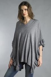  Ruffle Poncho Sweater