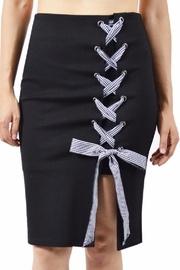  Check Ribbon Skirt