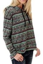  Tribal Relaxed Hooded Sweater