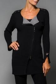  Black Zip Cardigan
