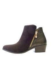  Brown Zip Bootie
