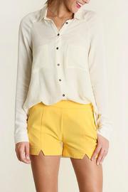  Cream Oversized Button-up