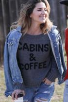  Cabins & Coffee Raglan Sweater