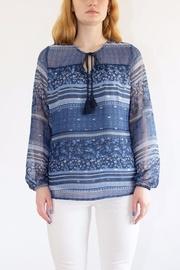  Blue Boho Blouse