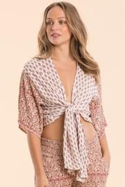  Cropped-top Tie-front