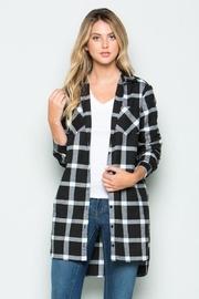  Long Plaid Duster