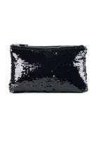  Quilted Patent / Sequin Reversible Clutch