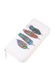  Feather Printed Wallet