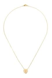  Cast-fringe-leaf Pave-necklace