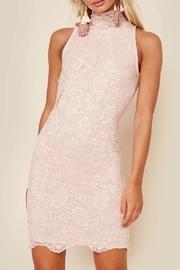  Blush Lace Mini Dress