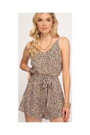  Printed Taupe Romper