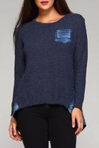  Denim Blue Sweater