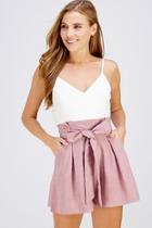  Pink Paperbag Romper