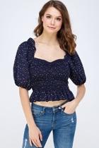  Star Print Blouse