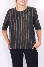  Striped Lurex Top