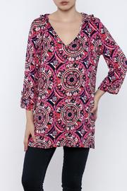  Jersey Print Hoodie
