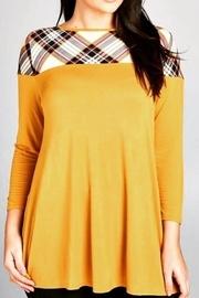  Mustard Plaid Tunic