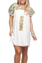  Multi-colored Embroidered Dress