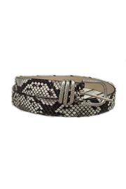  Snake Print Leather Belt