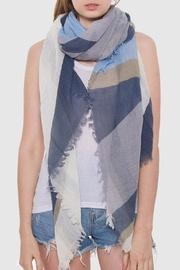  Geometric Blue Scarf