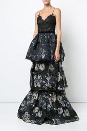  Sleeveless Brocade Gown