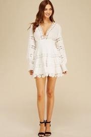  Lace Dotted Mini-dress