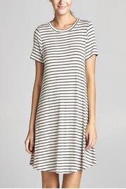  Stripped Everyday T-dress
