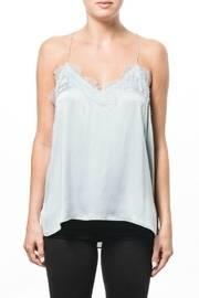  Racer Charmeuse Sky Top