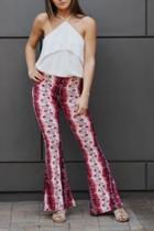 Flarred Pants Floral