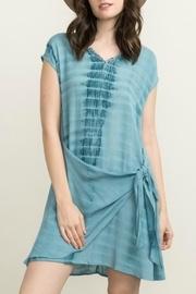  Teal Tie Dye Dress