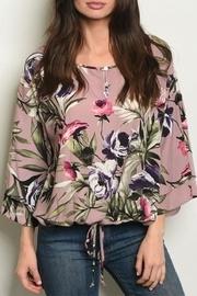  Mauve Floral Top