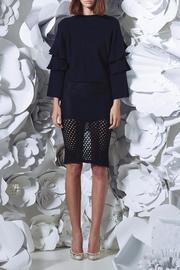  Black Ruffle Jumper
