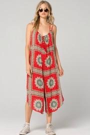  Athens Medallion Scarf Print Jumpsuit