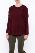  Merlot Button Sweater