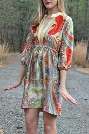  Paisley V-neck Dress