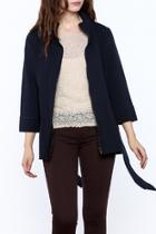  Navy Belted Jacket