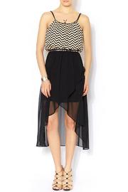  Chevron Hi Low Dress