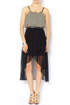  Chevron Hi Low Dress