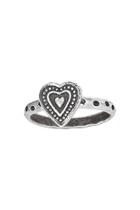  Stamped Heart Ring