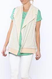  Beige Lace Knit Vest