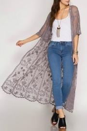  Lace Maxi Cardigan