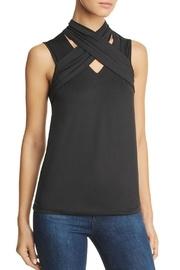  Draped Cross-neck Top