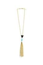  Gold Rope Tassel Necklace