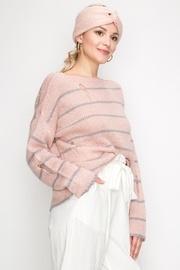  Striped Distressed Sweater