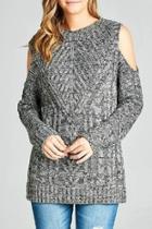  Marled Cable Sweater