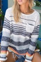 Country-club Stripe Sweater
