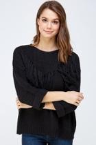  Frilled Front Sweater