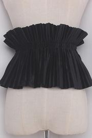  Velvet Ruffle Waist Belt