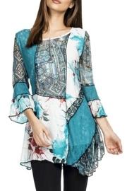  Mixed Fabrics Tunic